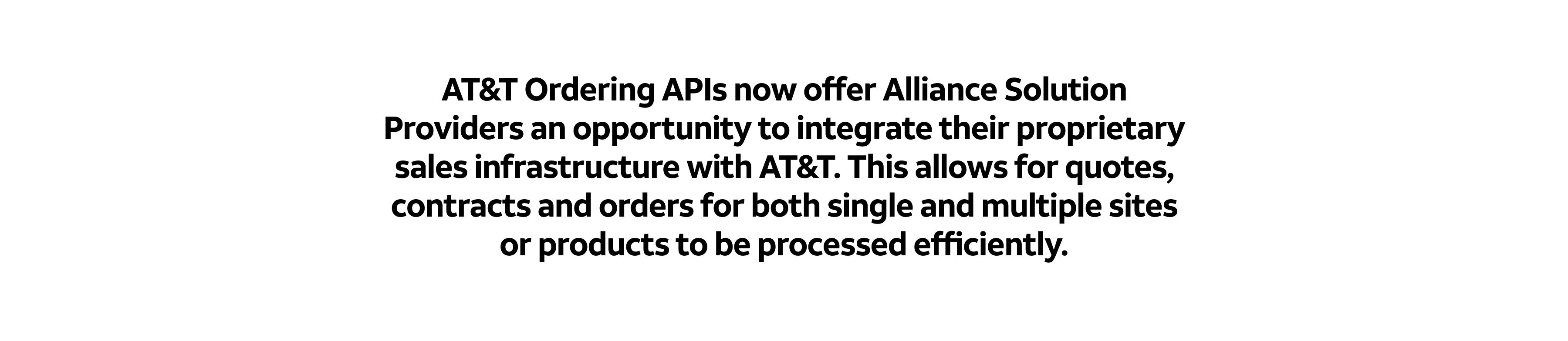alliance ordering apis full width image