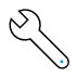 Tools wrench icon