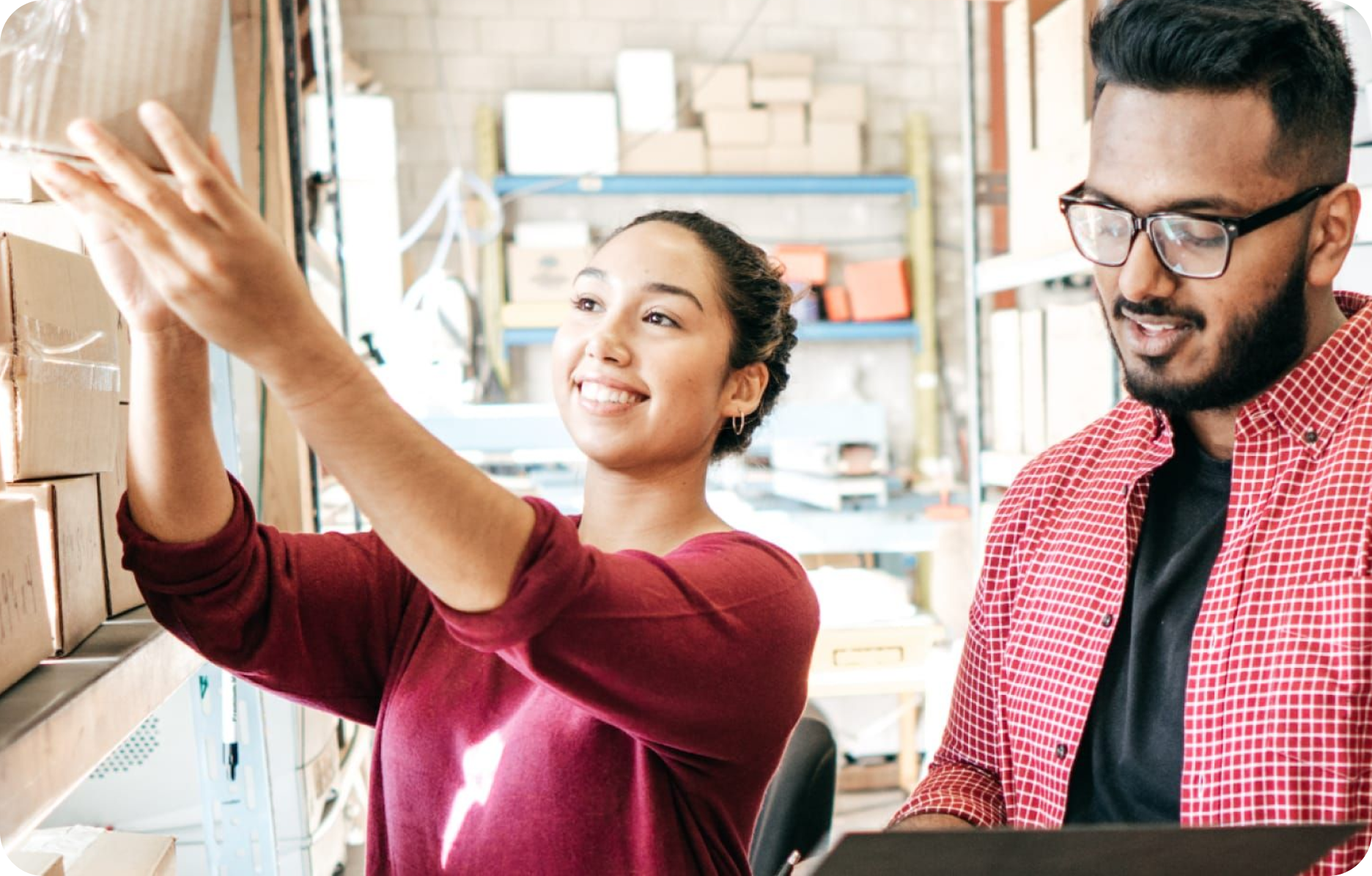 Alliance Cover Image - Man and Woman running a business